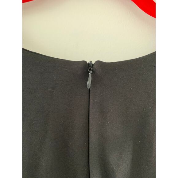 Revolve Amanda Uprichard Black Deep Lattice V Long Sleeve Mini Dress Medium - Picture 6 of 11